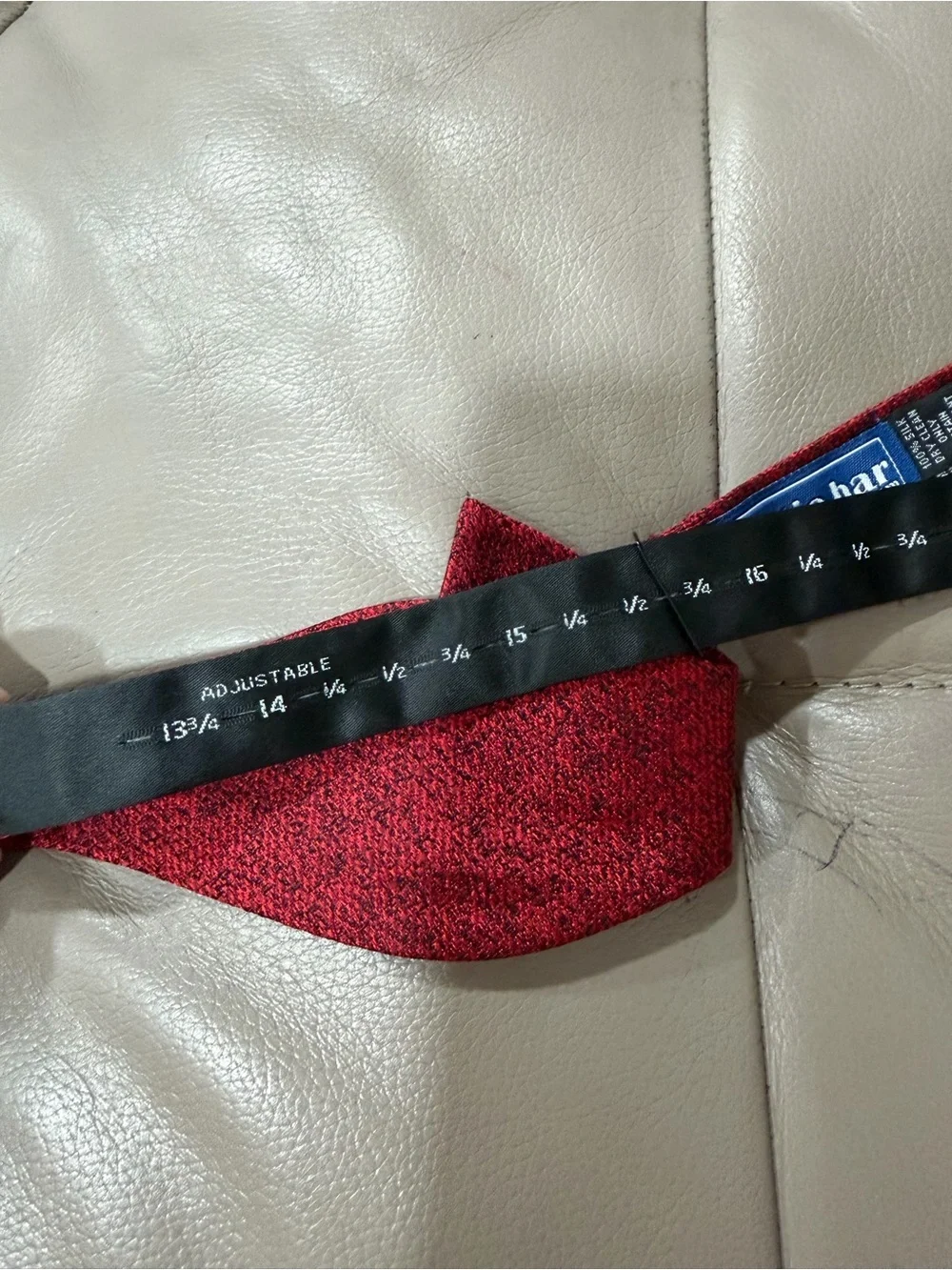The Tie Bar Red Black Speckled Self-Tie Bow Tie Adjustable Formal Classic